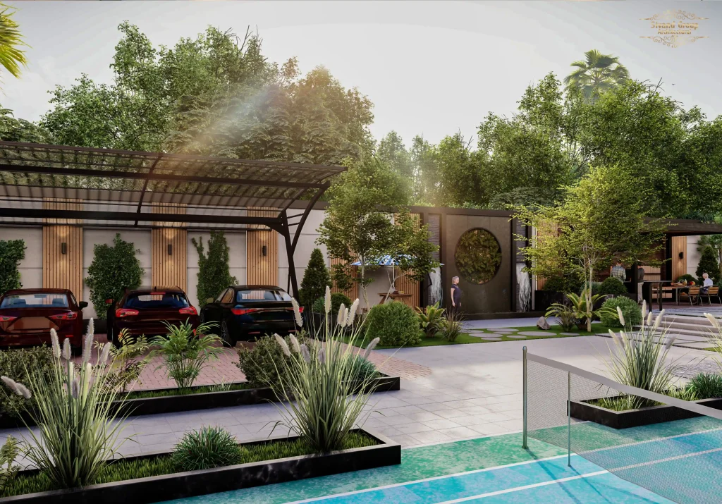 طراحی باغ ویلا