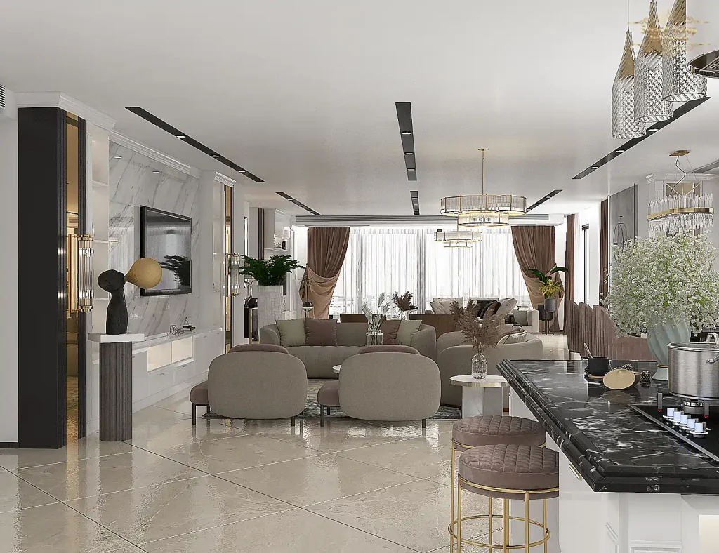 طراحی پذیرایی انزو